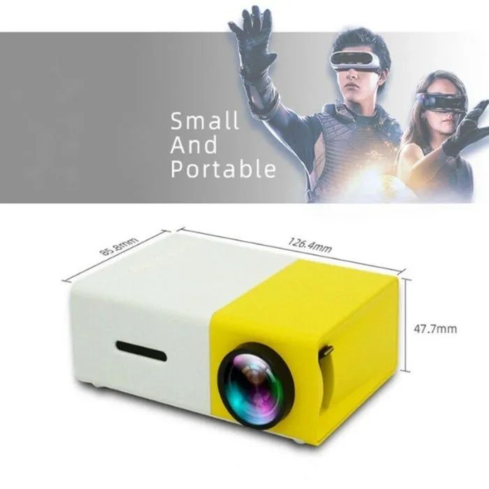 Портативен  LED проектор, Hd (1920 X 1080), 24W