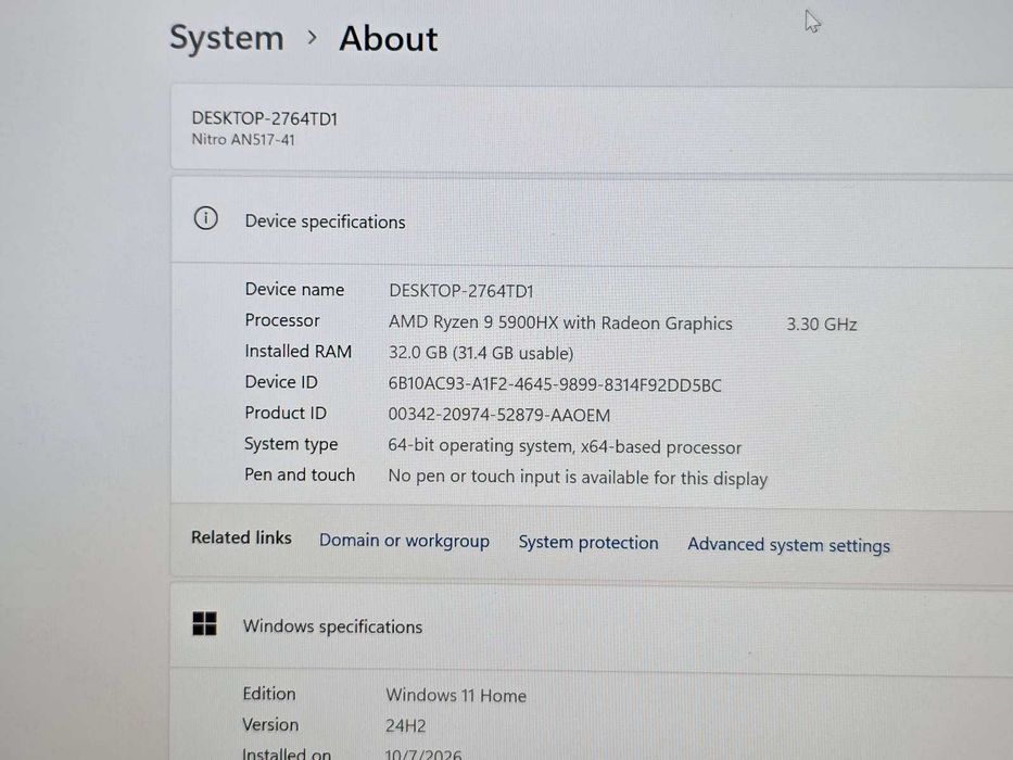 Acer Nitro 5 AN517 - KLI.ro
