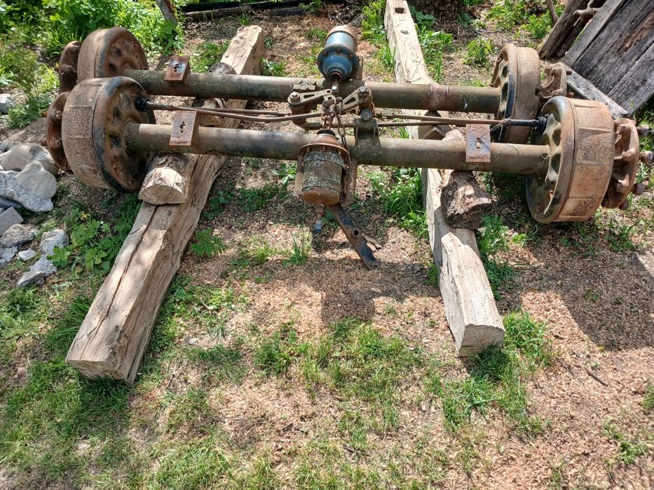 Axă remorcă agricolă