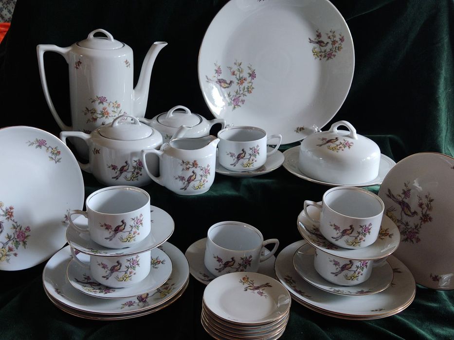 Чайный сервиз Райские птицы. ГДР