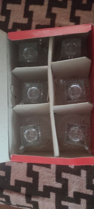 Комплект 6 стъклени чаши за кафе или чай