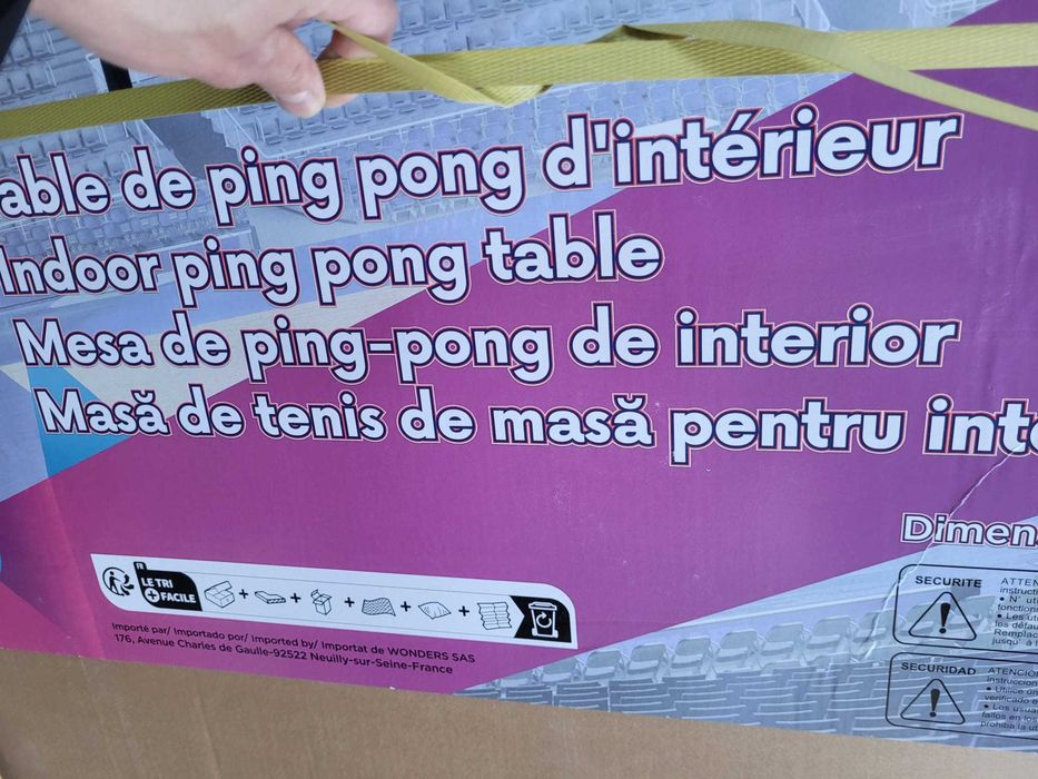 Vand Masa Ping Pong tenis de masa, INTERIOR 276x153 cm, NOUA, 1050 Lei.