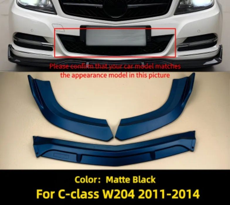Lip / Prelungire Bară Față Mercedes C-Class W204 Facelift (2011-2014)