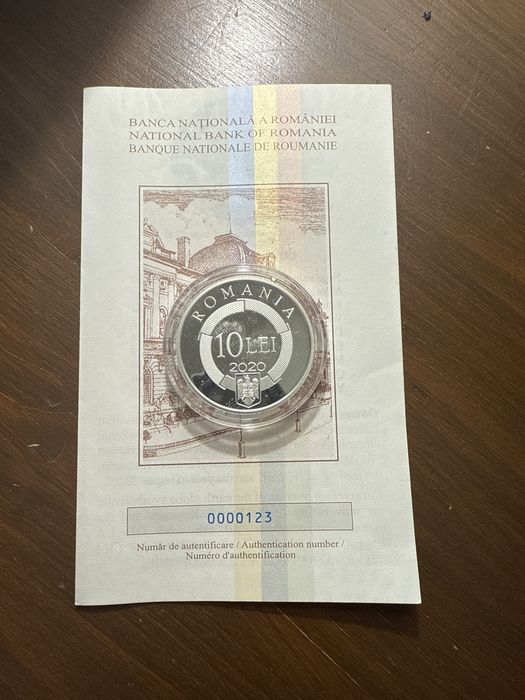 MONEDA BNR  50 de ani organizatiei internationale a francofoniei 10lei