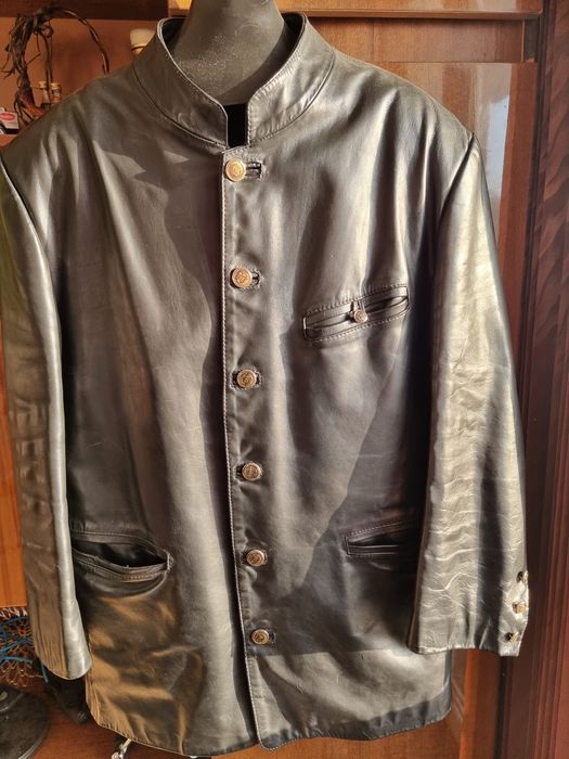 кожено яке естествена кожа телешки бокс