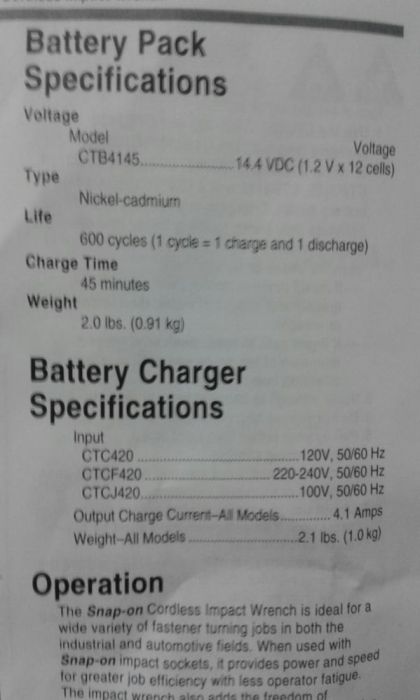 Разпродажба!!!Гайковерт на 3/8"и винтоверт Snap-on CTU4410