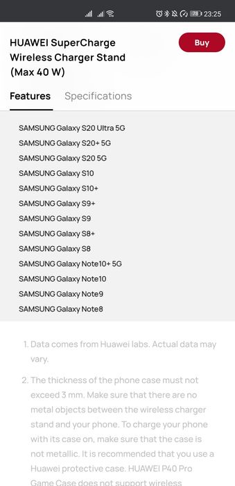 Продаю беспроводную быструю зарядку на 40w Huawei cp62