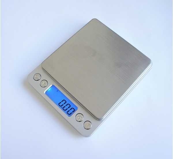 Везна бижутерска, електронна, LCD дисплей, светеща, 500g, 0,01g