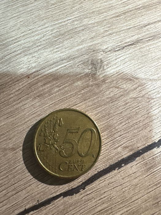 Moneda 50 cent regele Albert al II-lea 1999