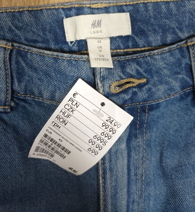 Jeans H&M noi croiala dreapta