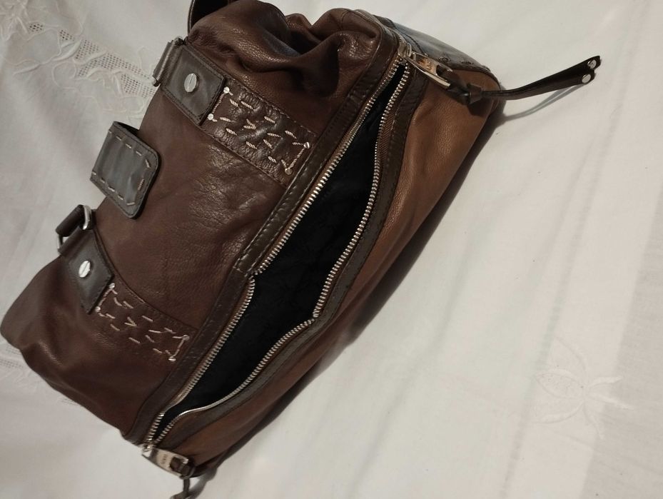 MNG ЕСТЕСТВЕНА КОЖА голяма дамска чанта