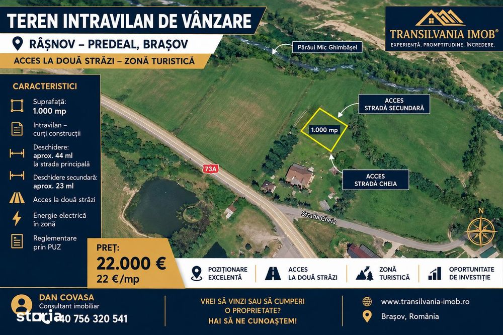 Teren Rasnov – Predeal zona de pensiuni