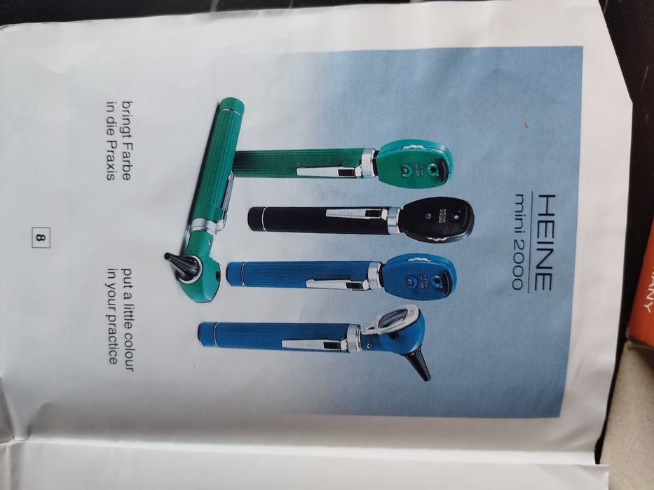 HEINE mini 2000 - Отоскоп/Офталмоскоп, медицински комплект -  Германия