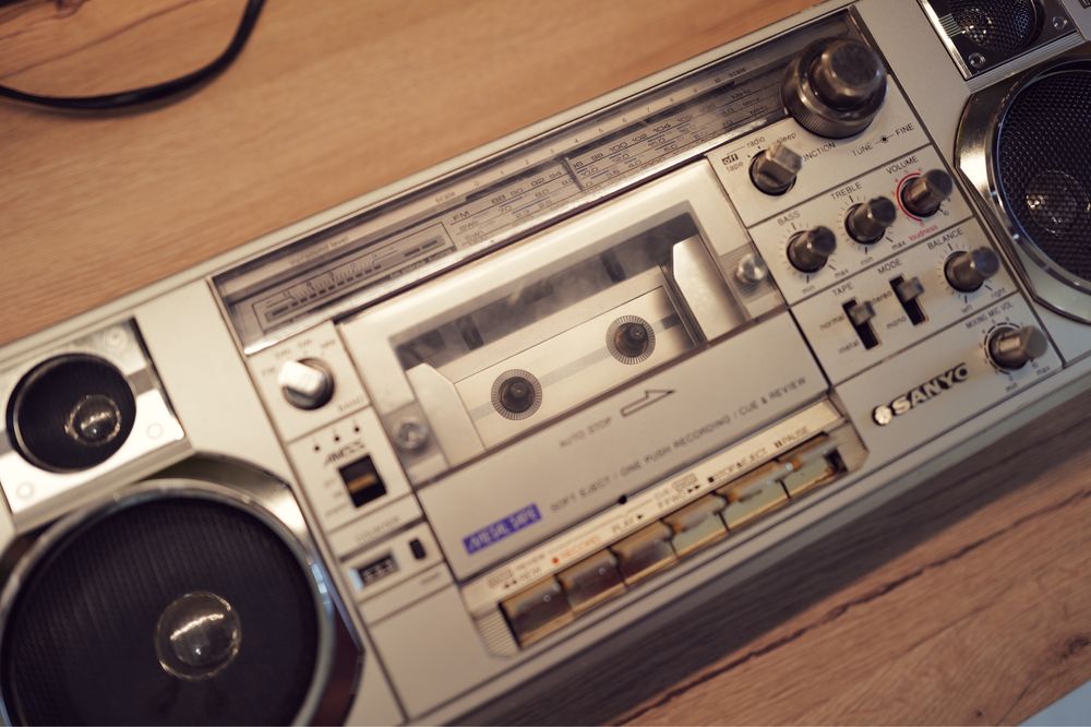 Boombox Sanyo M 7900 K radio casetofon de colectie