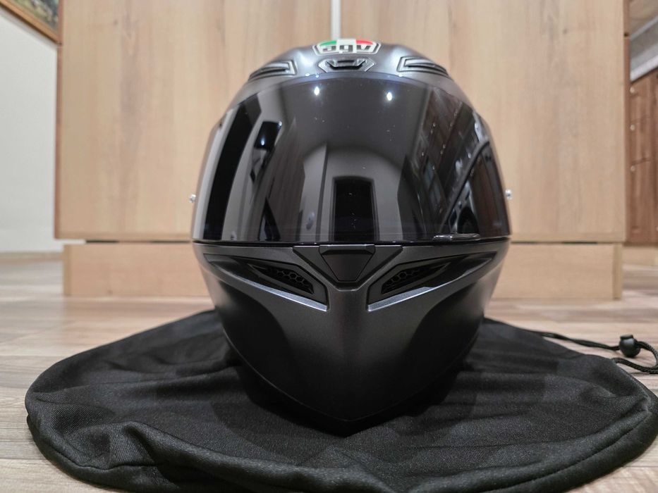 Каска AGV K1 S Matt Black (E2206) + тъмен визьор