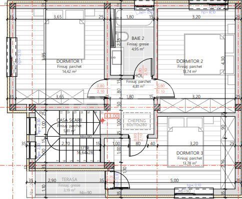 Casa de vanzare cu 4 camere in Floresti zona Muzeul Apei tip duplex