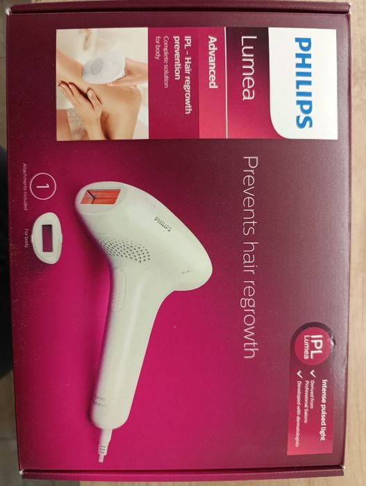 Фотоепилатор Philips Lumea Advanced IPL – Като нов, пълен комплект
