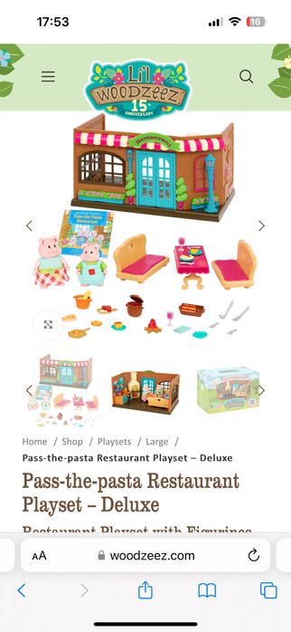 Casuta papusi, Set de jucării Li'l Woodzeez,  + figurine , 3 ani +