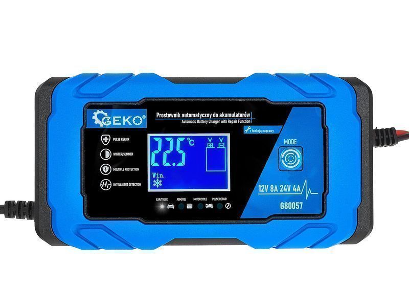 Зарядно устройство за автомобилни и мотоциклетни акумулатори с 12/24v