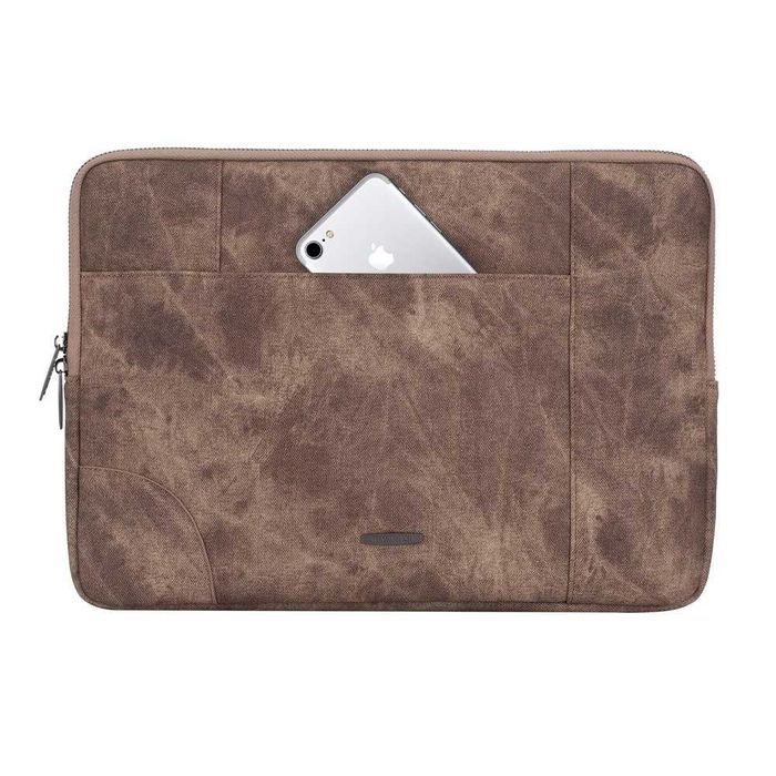 ^ Чехол для ноутбука RIVACASE 8904 beige Laptop sleeve 14" / 12