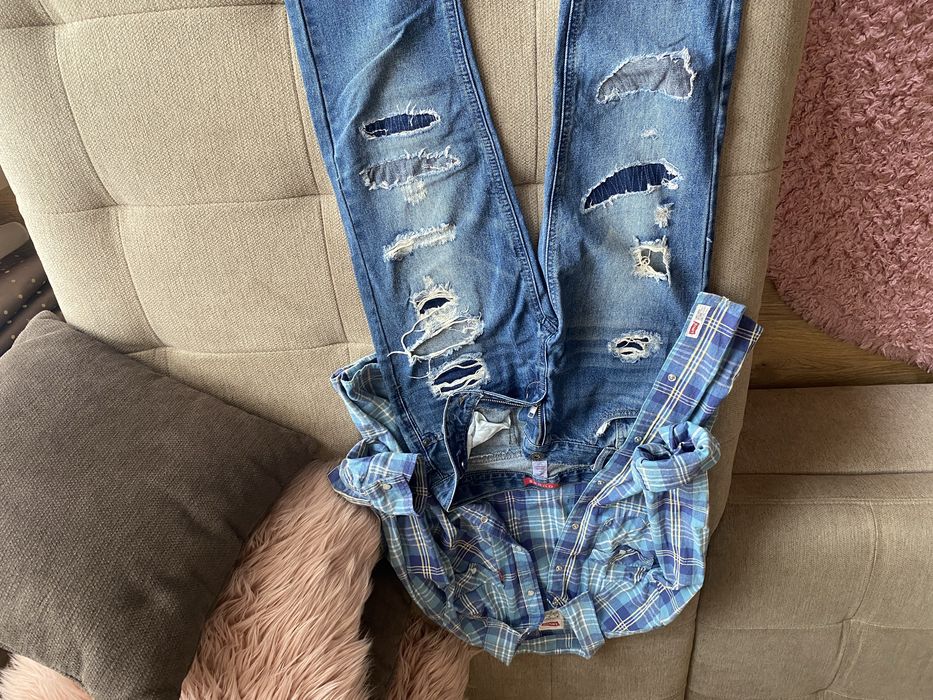 Лот- Дънки Guess и риза Levi’s