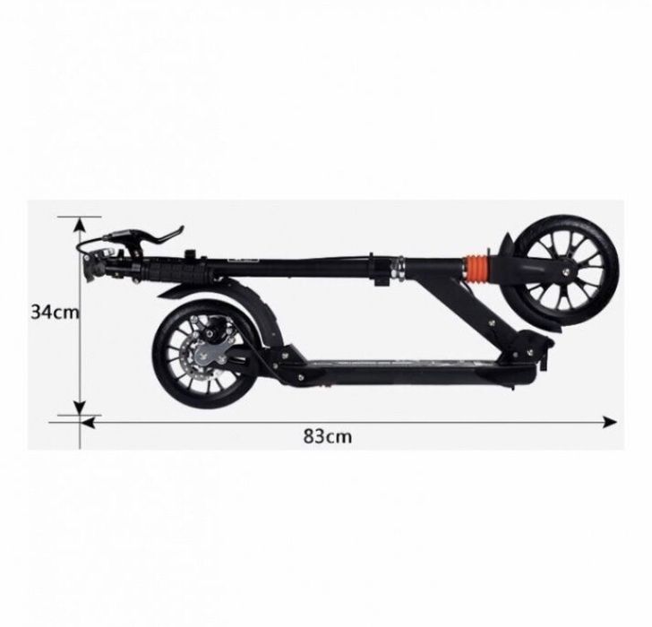 Самокат SCOOTER Дисковые тормоза 100 кг