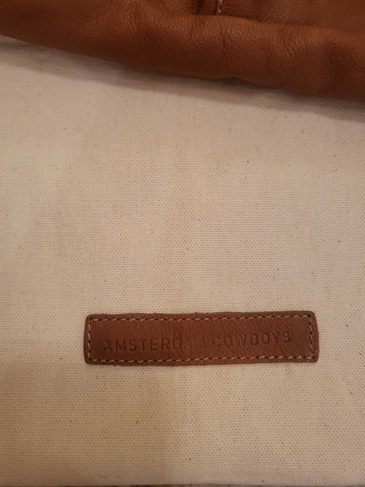Унисекс бизнес-чанта от естествена кожа AMSTERDAM COWBOYS,р-р 38/30см.