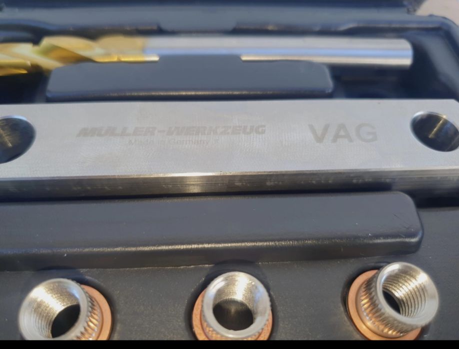 Set de reparare filet știfturi ghidaje etrier frână grup VAG
 Muller-Werkzeug Germania
