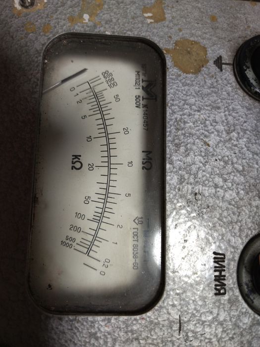 Мегоомметр.         .