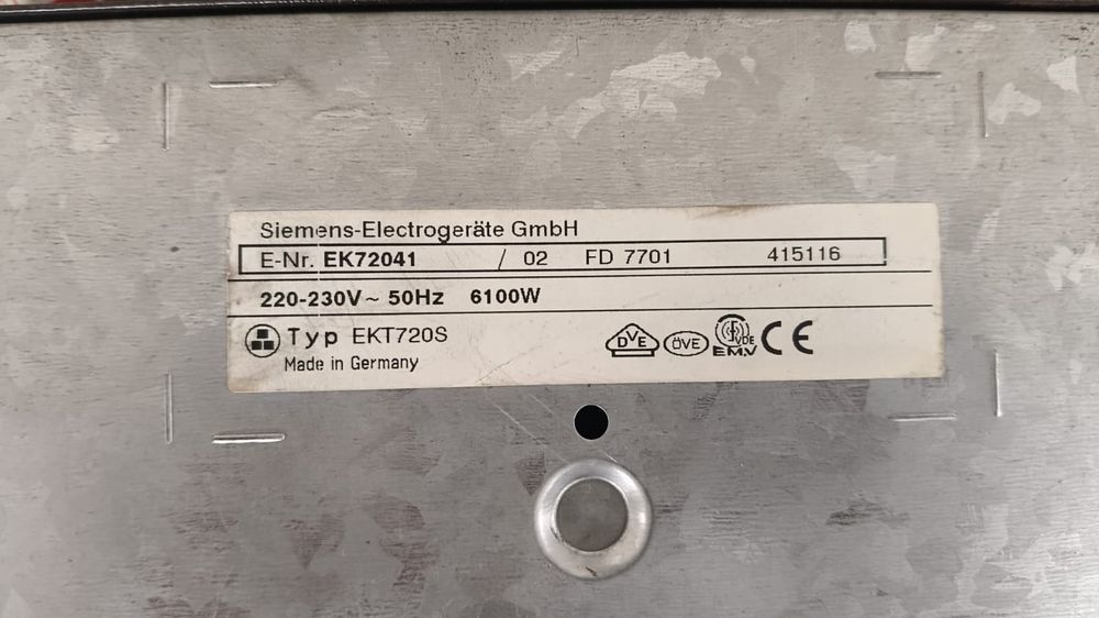 plita electrica siemens