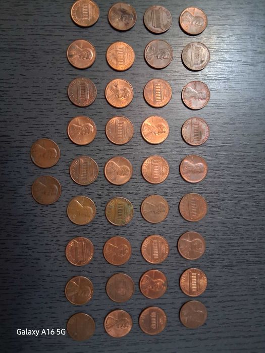 Vand 38 monede ONE CENT USA