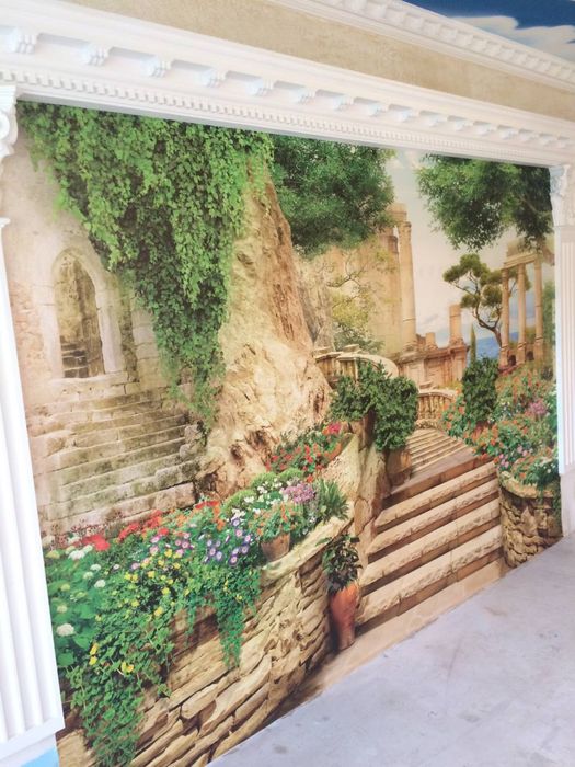 Поклейка обоев разных вид