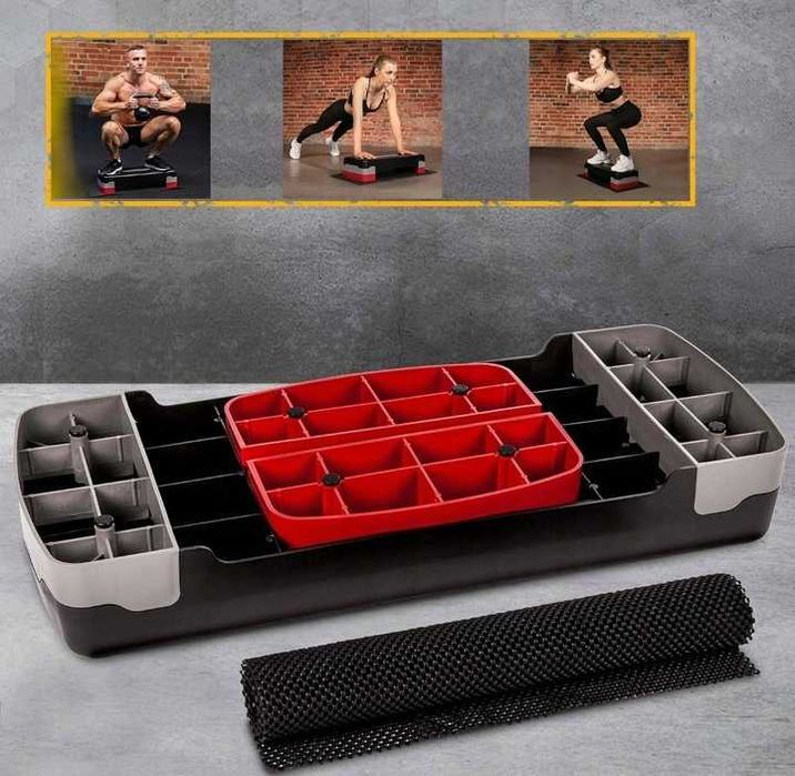 Аеробен степер + противоплъзгаща постелка