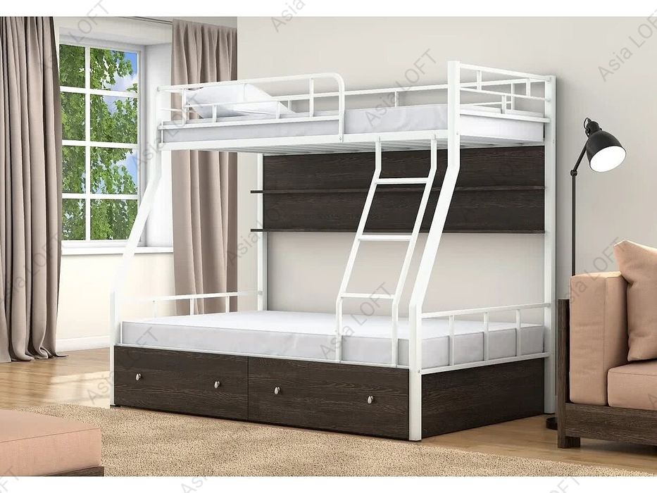 Металлическая Двухъярусная Кровать, Лофт Стиле ,