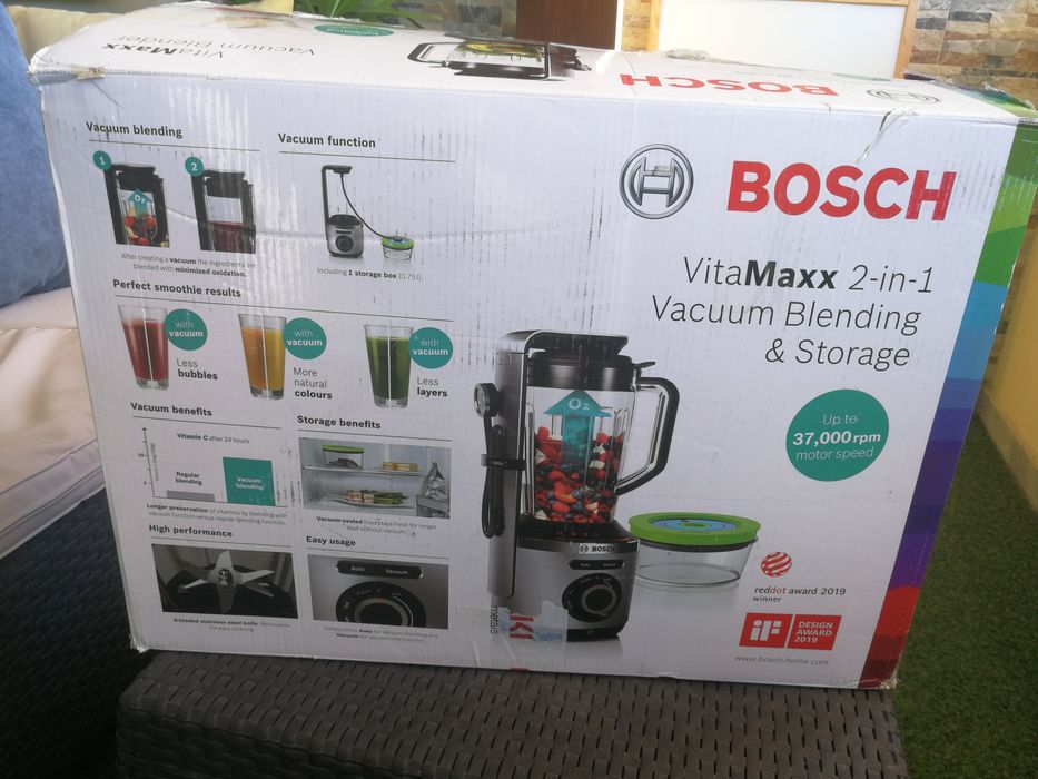 Вакуумиращ Блендер BOSCH  VitaMaxx Мощен Вакуумен Бош 1000 W