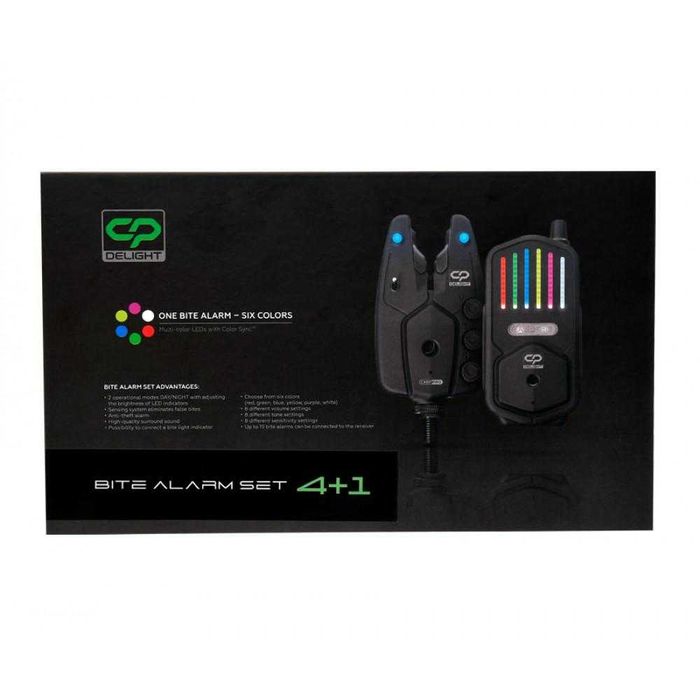 Комплект сигнализатори Carp Pro DeLight Bite Alarm Set 3 + 1/ 4+1