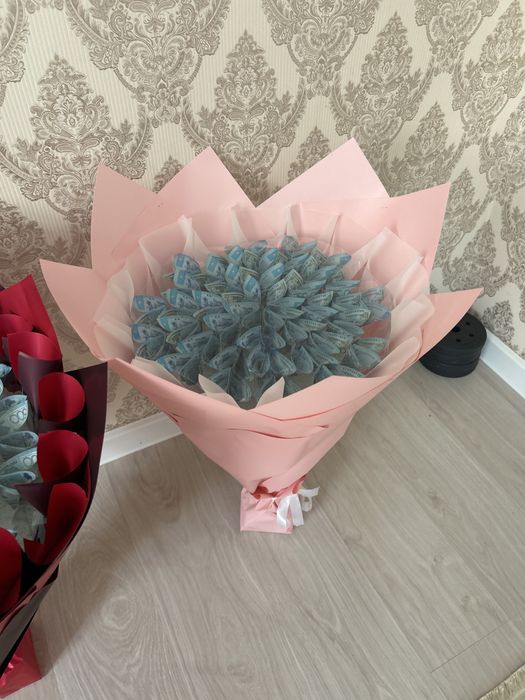 Денежный букет, букет из денег