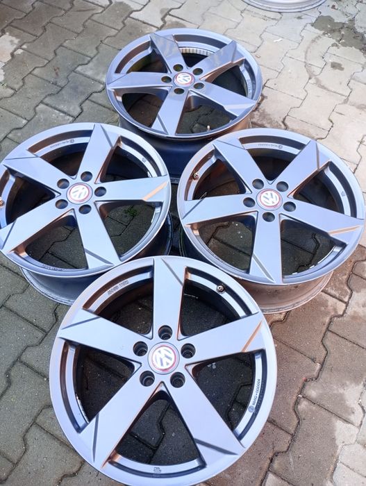 4 jante 5x112 R18 originale w passat cc b7 b8 golf 5 6 7 Turan Tiguan