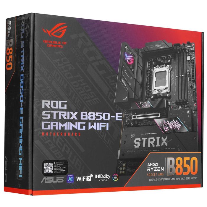 - Материнская плата MB Asus AMD AM5 Gaming B850-E WiFi DDR5