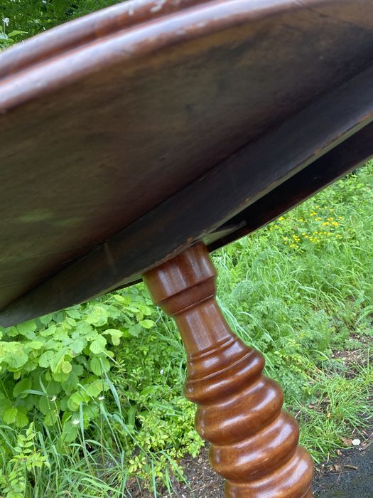 Стара френска трапезна маса със сгъваем плот