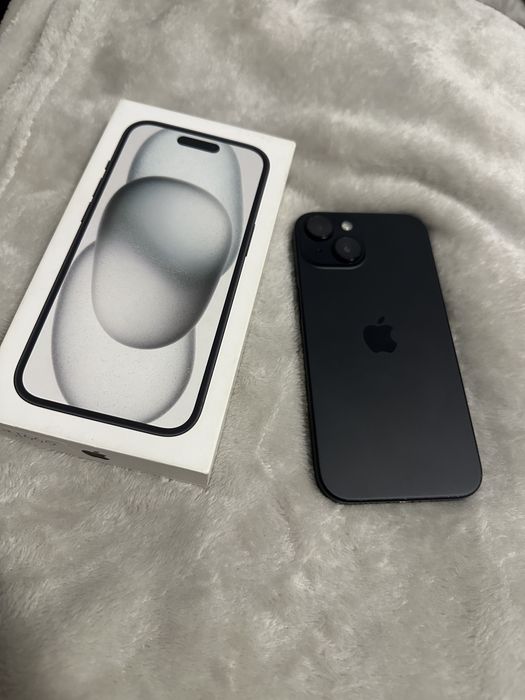 IPhone 15 black Full box 128gb