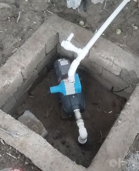 Suv nasos ustasi, suv nasos oʻrnatish, ustanovka