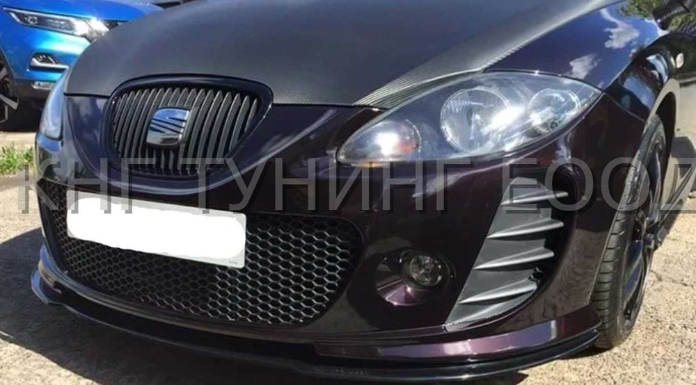 Преден лип спойлер за сеат леон мк2 фейс фр / Seat leon mk 2 lip spoiler facelift fr / добавка / нож