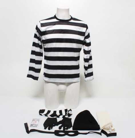 Костюм на крадец за възрастни от 7 части, карнавален костюм