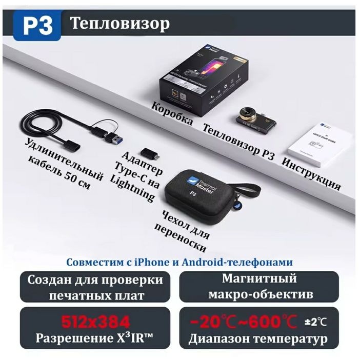 Тепловизор для смартфона Thermal Master P3 Infiray