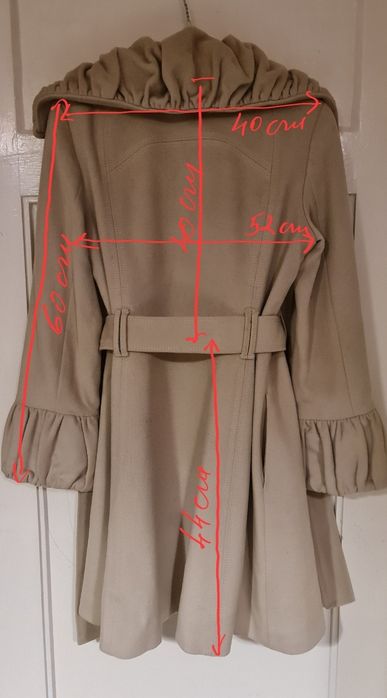 Pardesiu/Palton Zara, stofa cu lână, model elegant