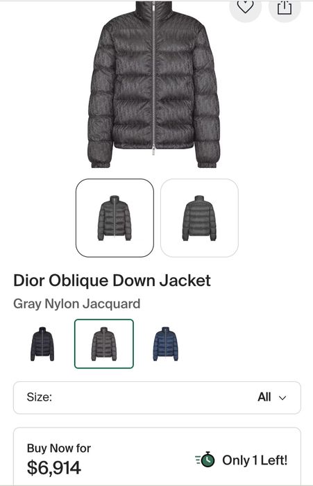 Dior Homme мъжко яке с гъши пух размер 52