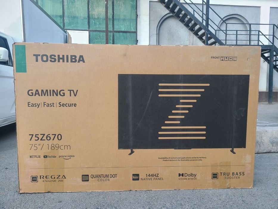 Телевизор Toshiba 75Z670ME — это 75-дюймовый QLED-телевизор с разрешен