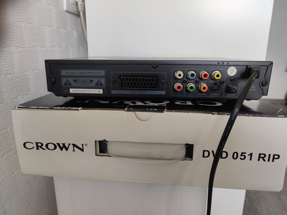 НОВО DVD Crown  с USB