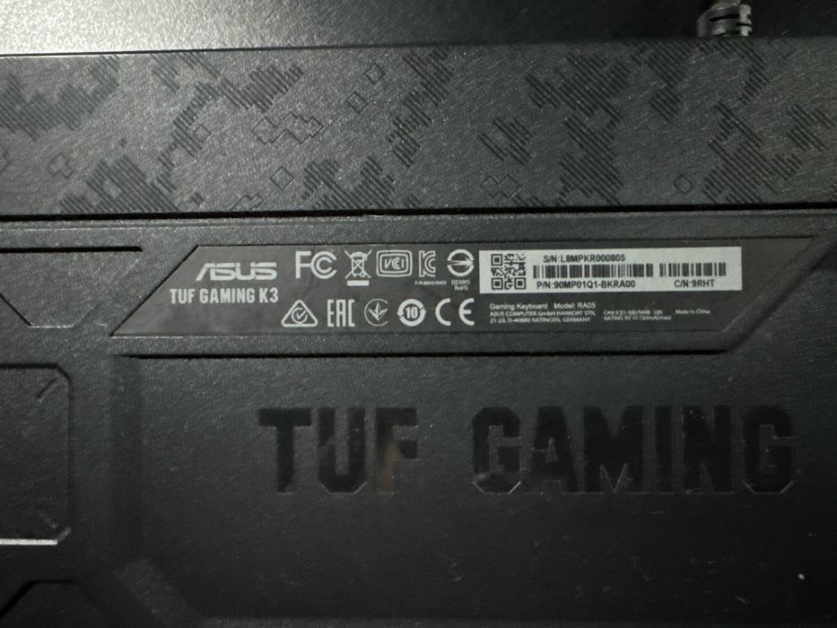Клавиатура Asus Tuf Gaming k3